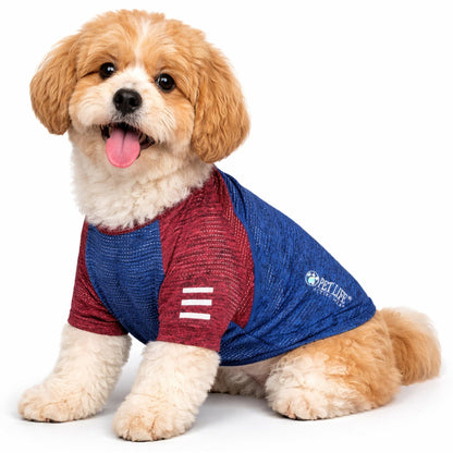 Pet Life ® Active 'Hybreed' 4-Way-Stretch Fitness Performance Dog T-Shirt