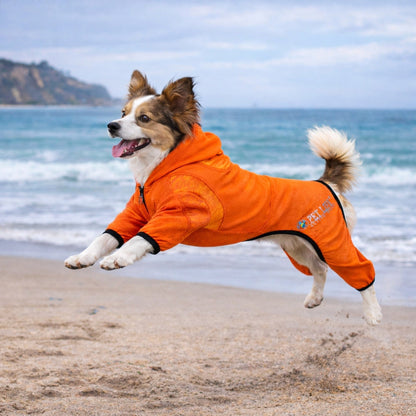 Pet Life ® Active 'Pawsterity' Mediumweight 4-Way-Stretch Yoga Fitness Dog Tracksuit Hoodie