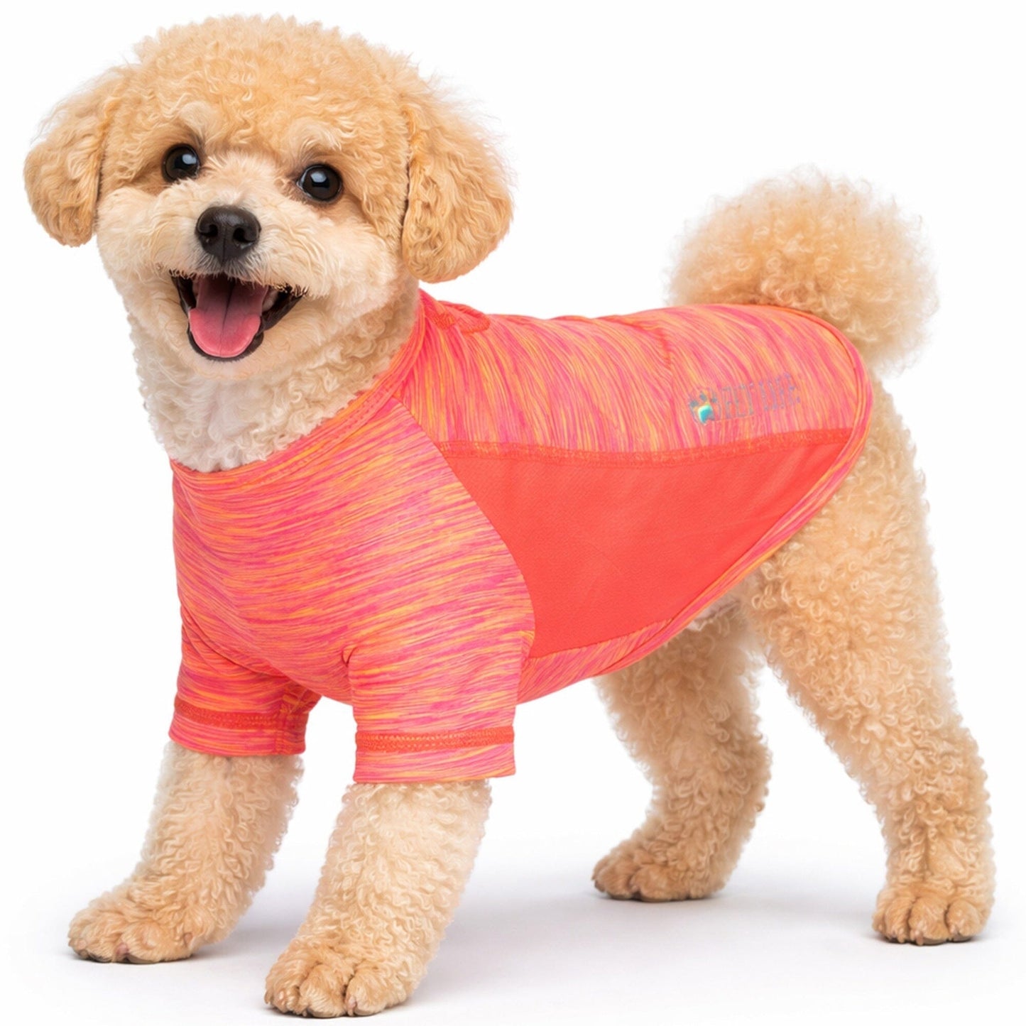 Pet Life ® Active 'Warf Speed' Heathered Ultra-Stretch Yoga Fitness Dog T-Shirt