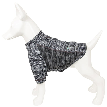 Pet Life ® Active 'Warf Speed' Heathered Ultra-Stretch Yoga Fitness Dog T-Shirt