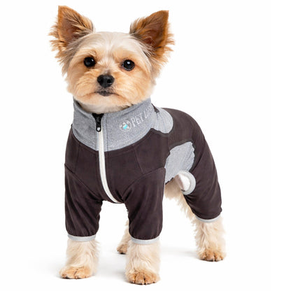 Pet Life ® Active 'Warm-Pup' Stretchy and Quick-Drying Fitness Dog Yoga Warm-Up Tracksuit