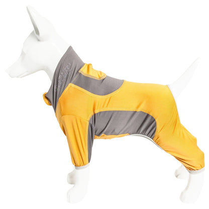 Pet Life ® Active 'Warm-Pup' Stretchy and Quick-Drying Fitness Dog Yoga Warm-Up Tracksuit