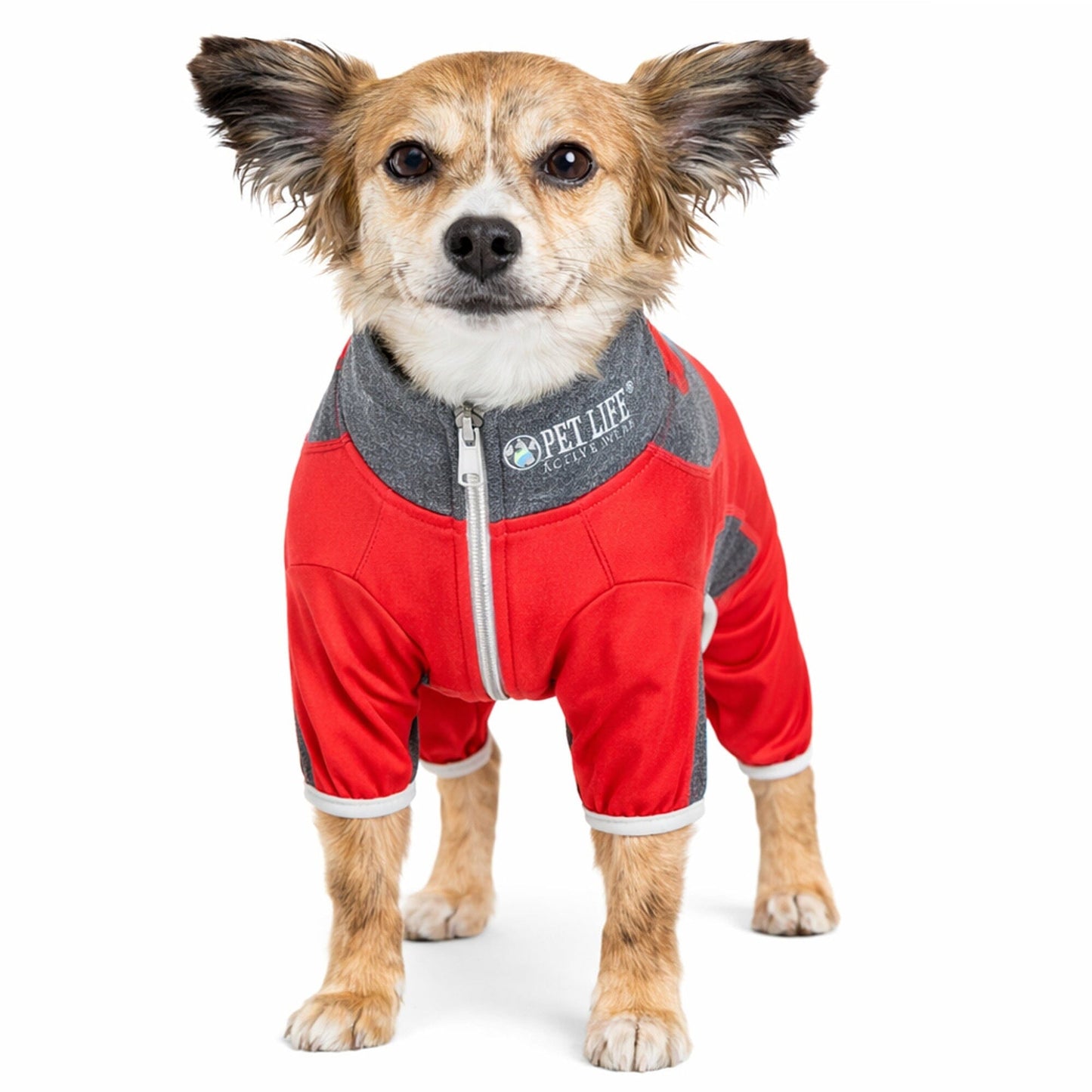 Pet Life ® Active 'Warm-Pup' Stretchy and Quick-Drying Fitness Dog Yoga Warm-Up Tracksuit