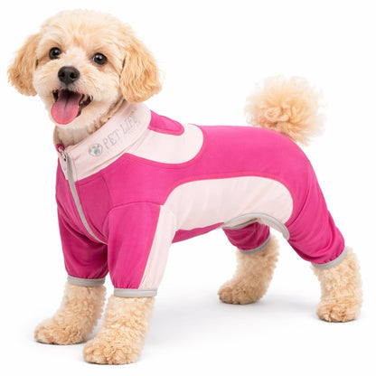 Pet Life ® Active 'Warm-Pup' Stretchy and Quick-Drying Fitness Dog Yoga Warm-Up Tracksuit