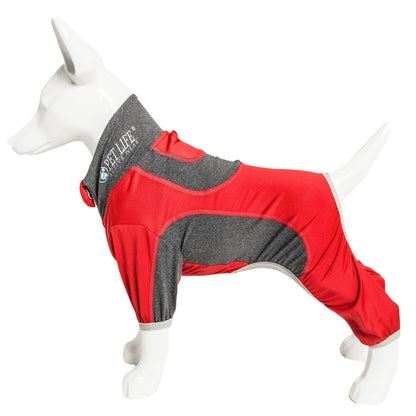 Pet Life ® Active 'Warm-Pup' Stretchy and Quick-Drying Fitness Dog Yoga Warm-Up Tracksuit