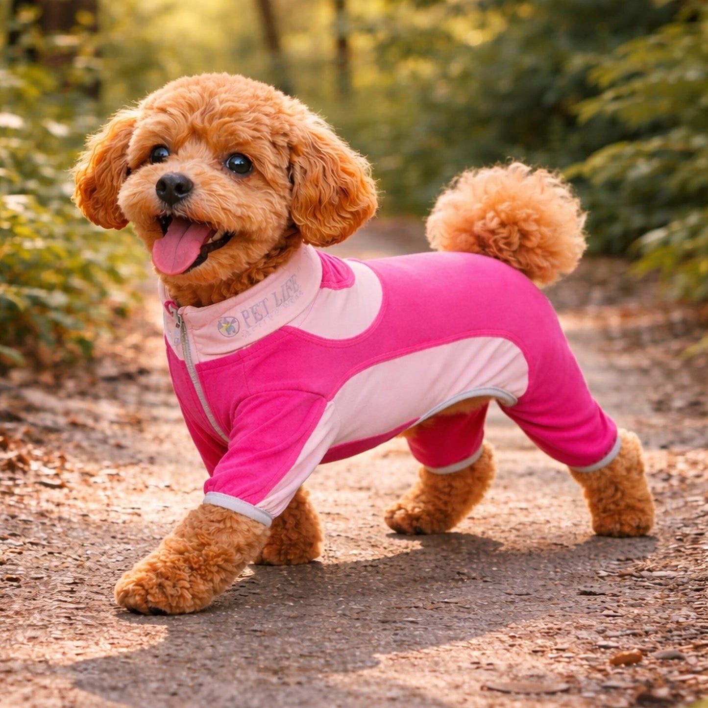 Pet Life ® Active 'Warm-Pup' Stretchy and Quick-Drying Fitness Dog Yoga Warm-Up Tracksuit