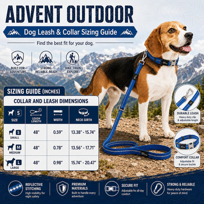 Pet Life ® 'Advent' Outdoor Series 3M Reflective 2-in-1 Durable Martingale Training Dog Leash and Collar