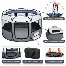 Pet Life ® 'All-Terrain' Lightweight Easy Folding Wire-Framed Collapsible Travel Pet Dog Playpen crate