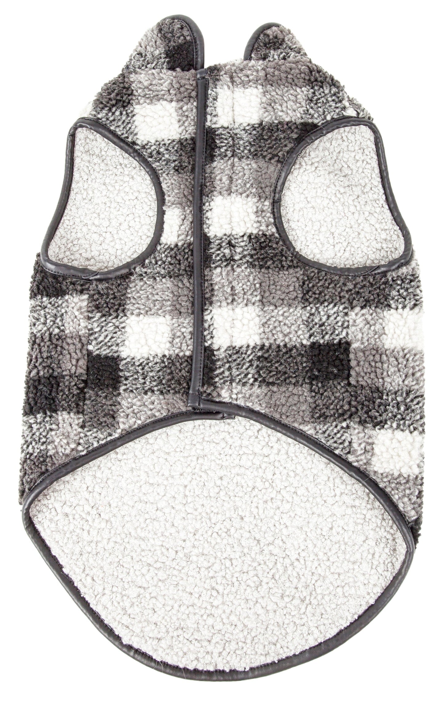 Pet Life ®  'Black Boxer' Classical Fashion Insulated Plaid Dog Coat