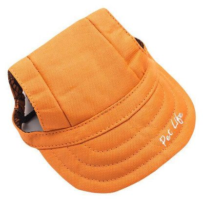 Pet Life ®  'Cap-Tivating' UV Protectant Adjustable Fashion Dog Hat Cap