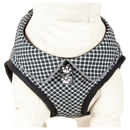 Pet Life ® 'Checkerwag' Checkered Mesh Reversed and Adjustable Fashion Dog Harness
