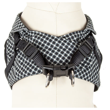 Pet Life ® 'Checkerwag' Checkered Mesh Reversed and Adjustable Fashion Dog Harness