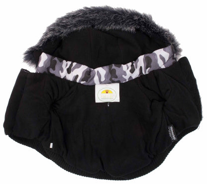 Pet Life ® Classic Metallic Fashion 3M Insulated Dog Coat Parka  w/ Removable Hood