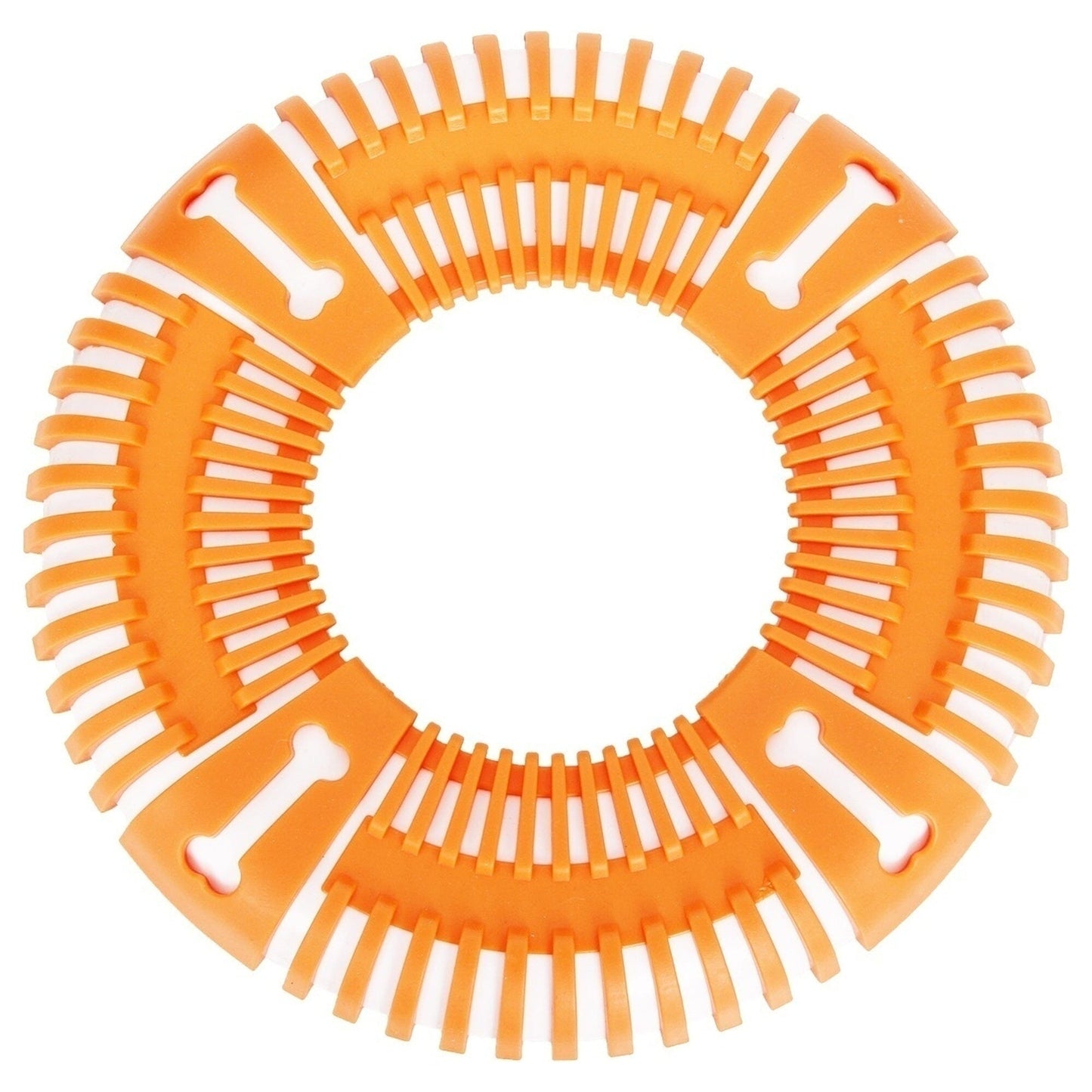 Pet Life ® 'Denta-Bark' Sporty Durable Flexible Toss and Fetch Frisbee Oral Hygiene Pet Dog Toy