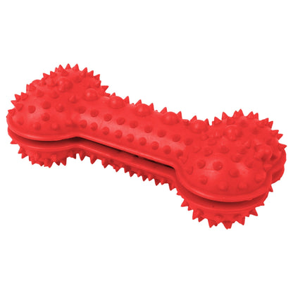 Pet Life ® 'Denta-Bone' TPR Treat Dispensing and Dental Cleaning Durable Dog Toy