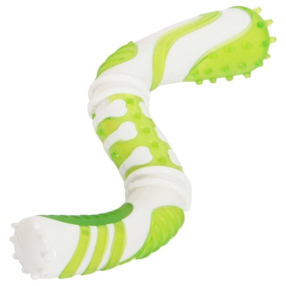Pet Life ® 'Denta-Twist' TPR Durable Dental Chew Toy