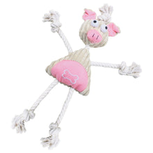 Pet Life ® 'Doll Mannequin' Natural Jute and Rope Squeak Dog Toy