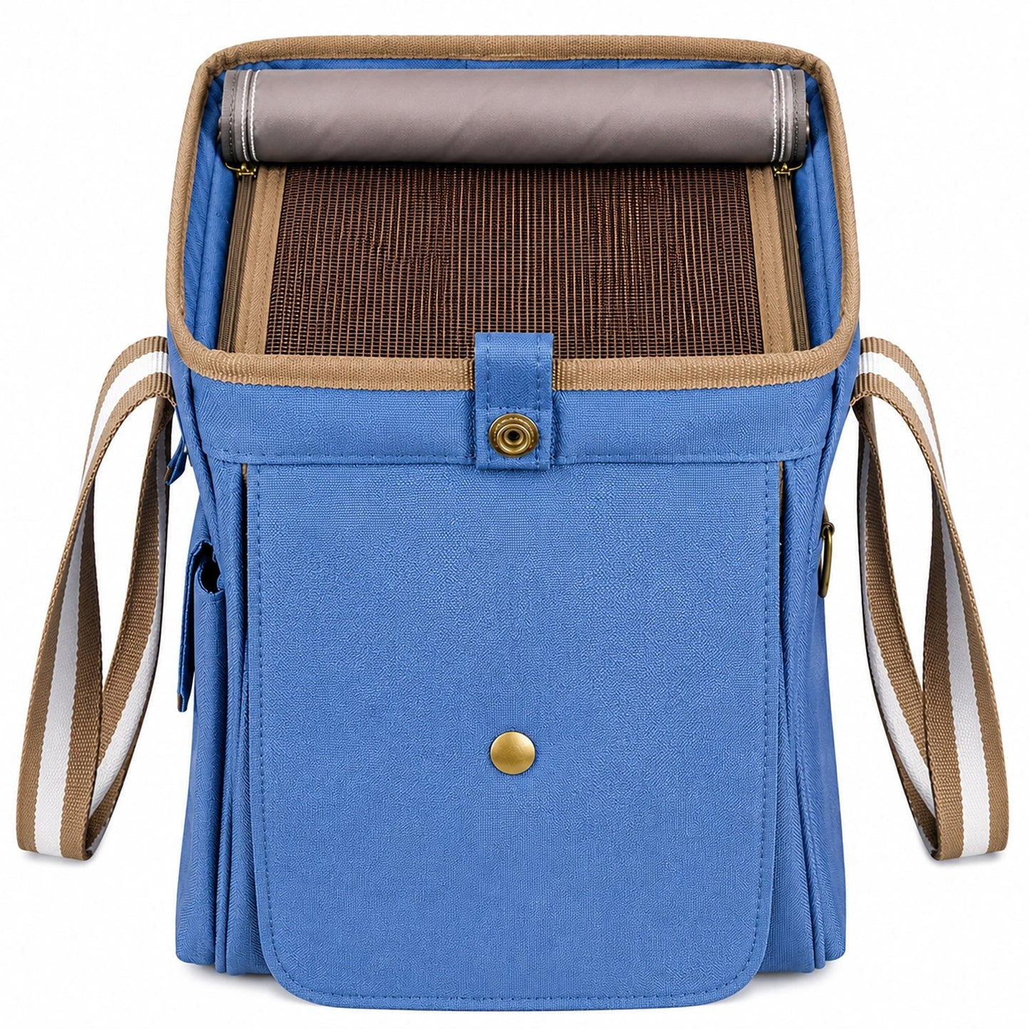 Pet Life ® Dual Snap Pocketed Fashion Designer Canvas Travel Pet Dog Carrier