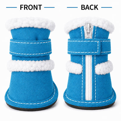 Pet Life ® 'Duggz' 3M Insulated Winter Fashion Dog Shoes Booties - Set of 4