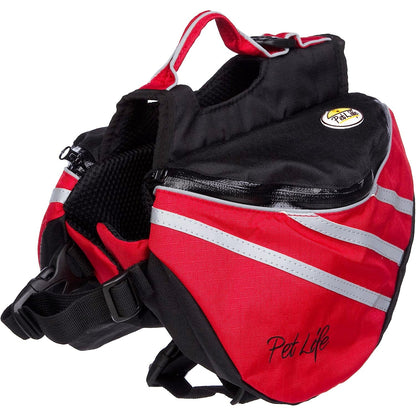 Pet Life ® 'Everest' DUPONT Waterproof Reflective Travel Fashion Designer Outdoor Camping Pet Dog Backpack Carrier