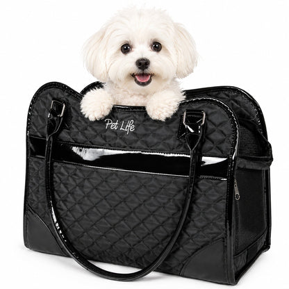 Pet Life ® Exquisite Airline Approved Designer Travel Pet Dog Handbag Carrier