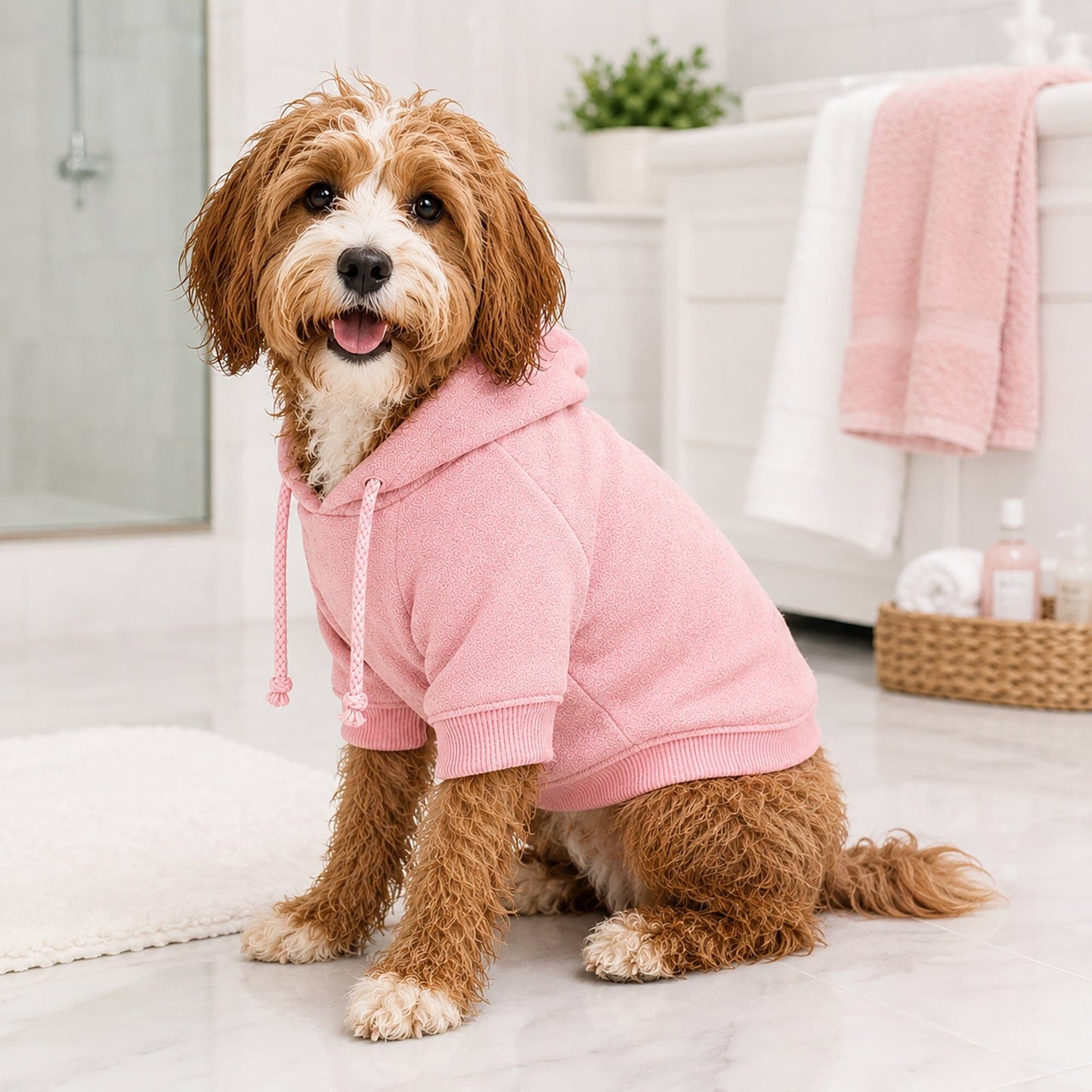 Pet Life ® French Terry Ultra-Soft Quick-Drying Hooded Dog Sweater