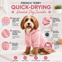 Pet Life ® French Terry Ultra-Soft Quick-Drying Hooded Dog Sweater
