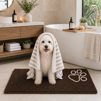 Pet Life ® 'Fuzzy' Quick-Drying Anti-Skid and Machine Washable Dog Mat