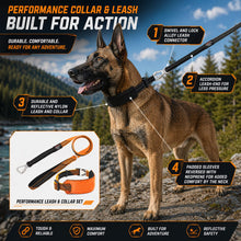 Pet Life ® 'Geo-prene' 2-in-1 Shock Absorbing Neoprene Padded Reflective Dog Leash and Collar