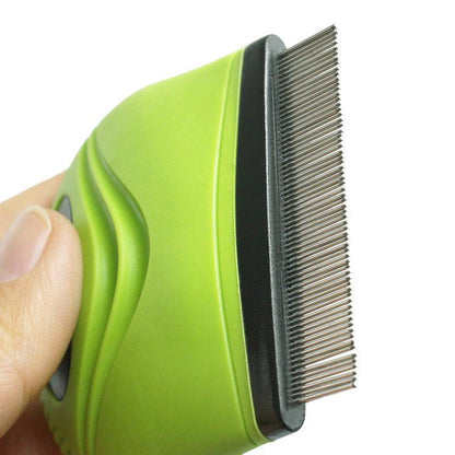Pet Life ® 'Grazer' Handheld Travel Grooming Cat and Dog Flea and Tick Comb