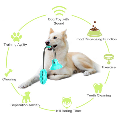 Pet Life ® 'Grip N' Play' Treat Dispensing Football Shaped Suction Cup Dog Toy