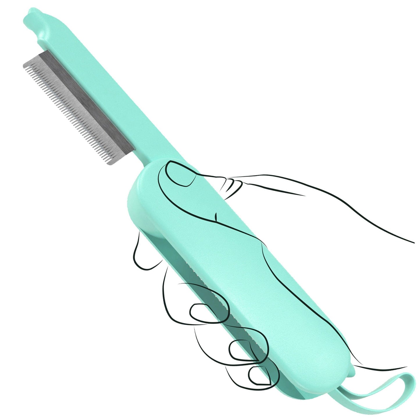 Pet Life ® 'JOYNE' Multi-Functional 2-in-1 Swivel Travel Grooming Comb and Deshedder