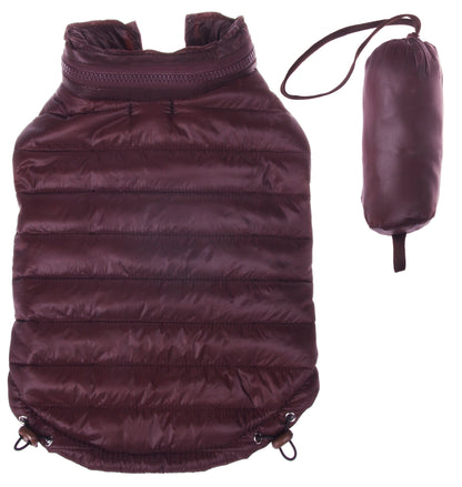 Pet Life ® Lightweight Adjustable and Collapsible 'Sporty Avalanche' Dog Coat w/ Pop-out Zippered Hood