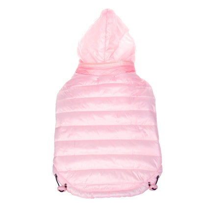 Pet Life ® Lightweight Adjustable and Collapsible 'Sporty Avalanche' Dog Coat w/ Pop-out Zippered Hood