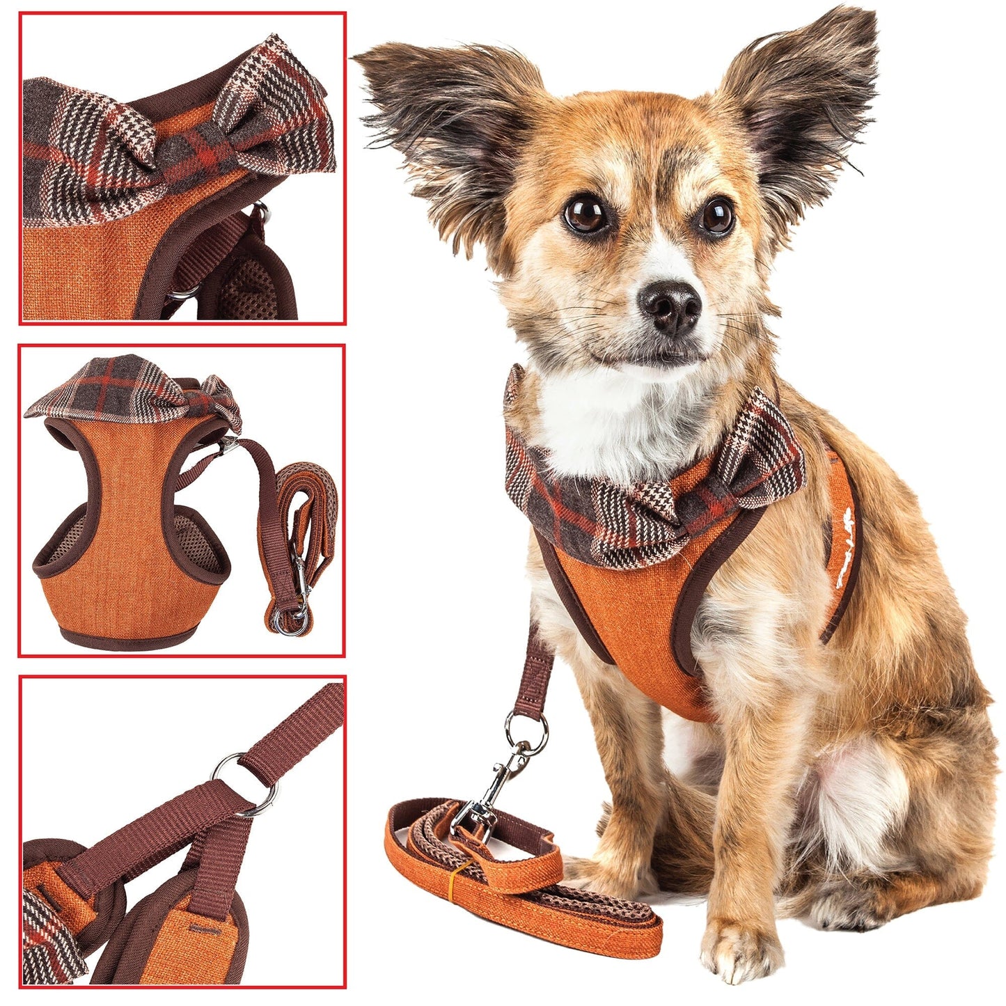 Pet Life ® Luxe 'Pawsh' 2-In-1 Adjustable Fashion Dog Harness and Leash