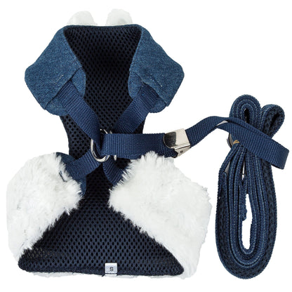Pet Life ® Luxe 'Pom Draper' 2-In-1 Adjustable Fashion Dog Harness and Leash