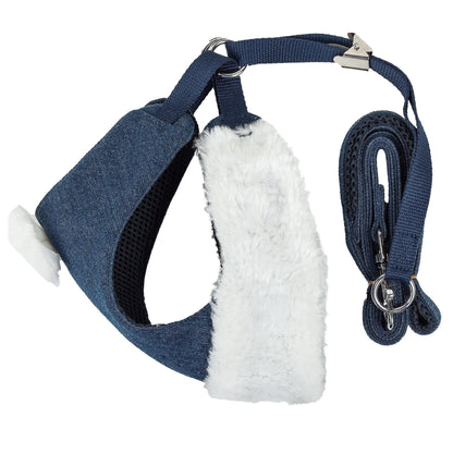 Pet Life ® Luxe 'Pom Draper' 2-In-1 Adjustable Fashion Dog Harness and Leash
