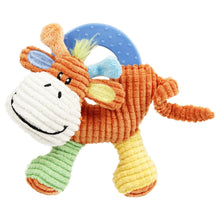 Pet Life ® 'Moo-cifier' Plush Squeaking and Rubber Teething Newborn Puppy Dog Toy