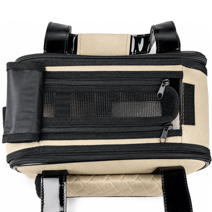Pet Life ® Mystique Airline Approved Fashion Designer Travel Pet Dog Carrier w/ Pouch
