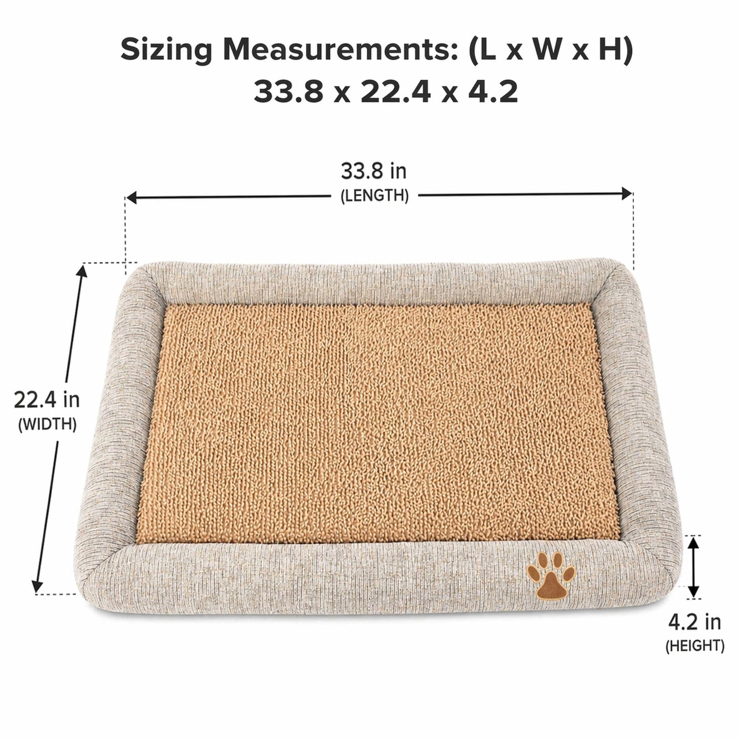 Pet Life ® 'Neutral Carpentry' Fashion Designer Nano-Silver Anit-Bacterial Pet Dog Bed Lounge