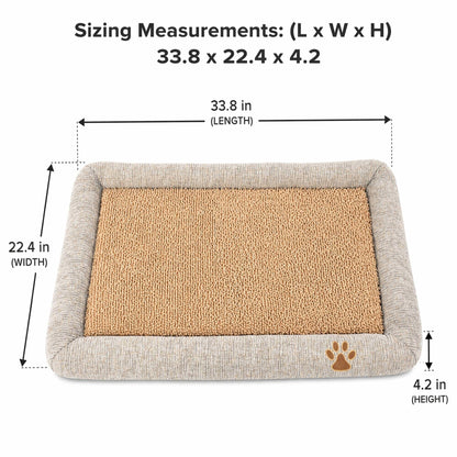 Pet Life ® 'Neutral Carpentry' Fashion Designer Nano-Silver Anit-Bacterial Pet Dog Bed Lounge