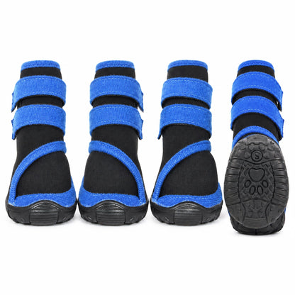 Pet Life ® 'Performance-Coned' Premium Stretch High Ankle Support Dog Shoes - Set Of 4