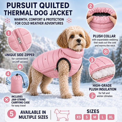 Pet Life ® 'Pursuit' Quilted Ultra-Plush Thermal Dog Jacket