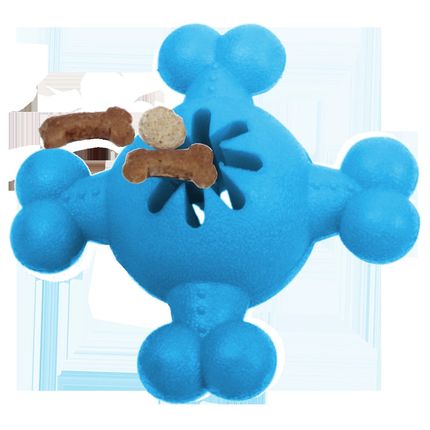 Pet Life ® 'Quadra-Bone' TPR Treat Dispensing Durable Dog Toy