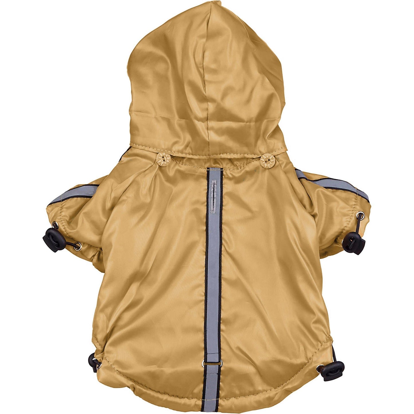 Pet Life ® 'Reflecta-Sport' Multi-Adjustable Reflective Weather-Proof Dog Raincoat w/ Removable Hood
