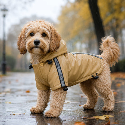 Pet Life ® 'Reflecta-Sport' Multi-Adjustable Reflective Weather-Proof Dog Raincoat w/ Removable Hood
