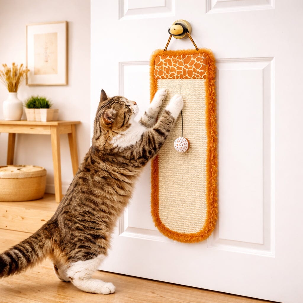 Pet Life ® 'Scrape-Away' Sisal and Jute Hanging Carpet Cat Scratcher Toy