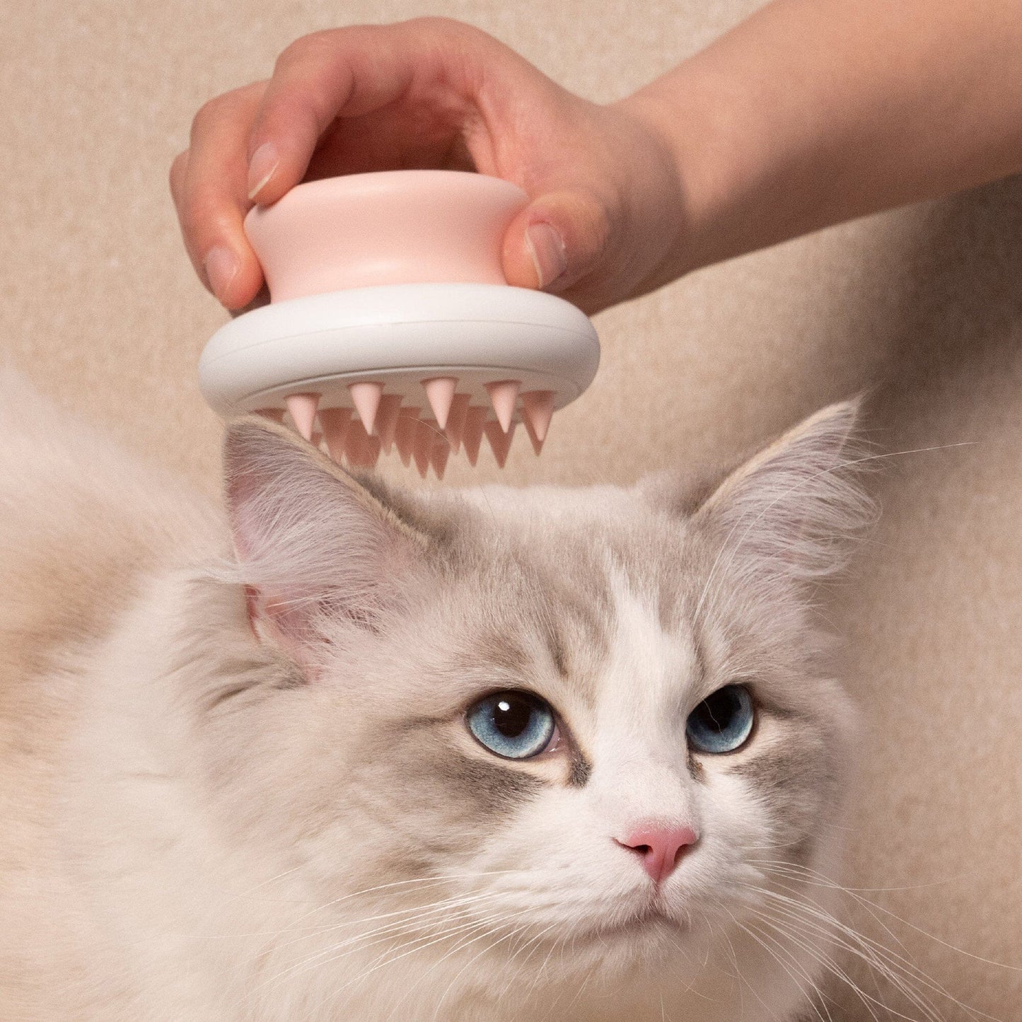 Pet Life ® 'Scwubba' Handheld Bathing Brushing and Massaging Soft Flexible Grooming Pet Comb