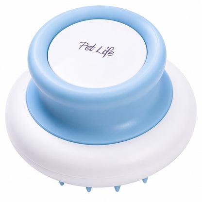 Pet Life ® 'Scwubba' Handheld Bathing Brushing and Massaging Soft Flexible Grooming Pet Comb