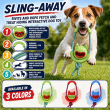 Pet Life ® 'Sling-Away' Tug and Squeak Natural Jute and Rubber Dog Toy